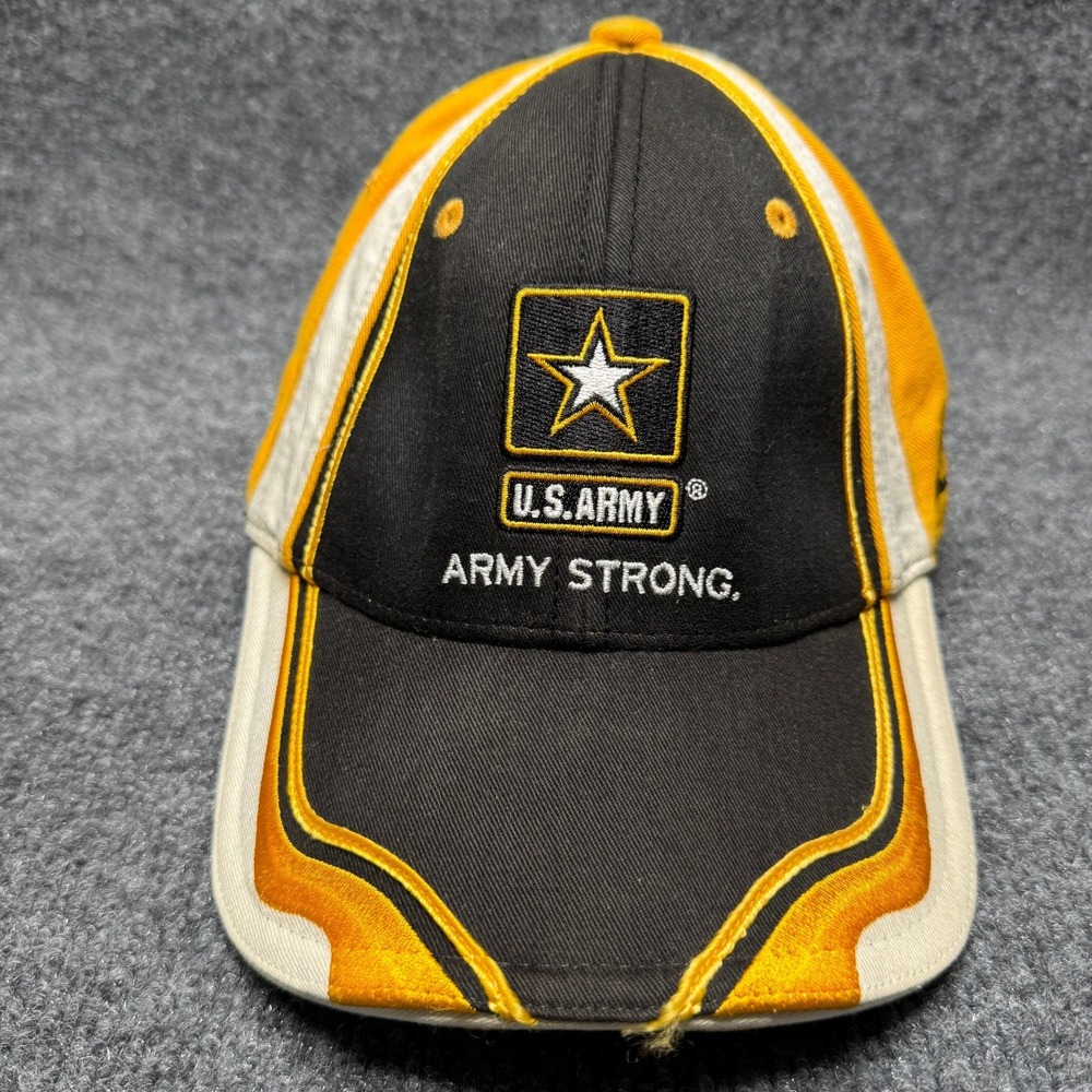 Mark Martin 01 US Army Chase Authentics Hat Mens OSFM Black Gold NASCAR Racing